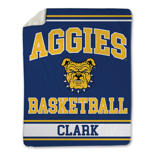 North Carolina A&T - NCAA Women's Basketball : Chaniya Clark - Blanket-0