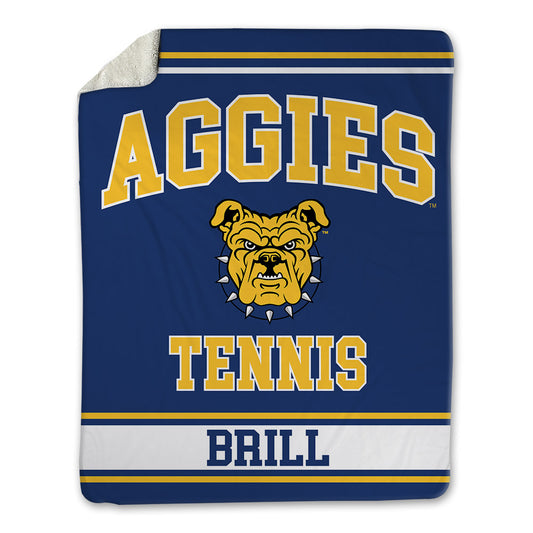 North Carolina A&T - NCAA Men's Tennis : Jindrich Brill - Blanket-0