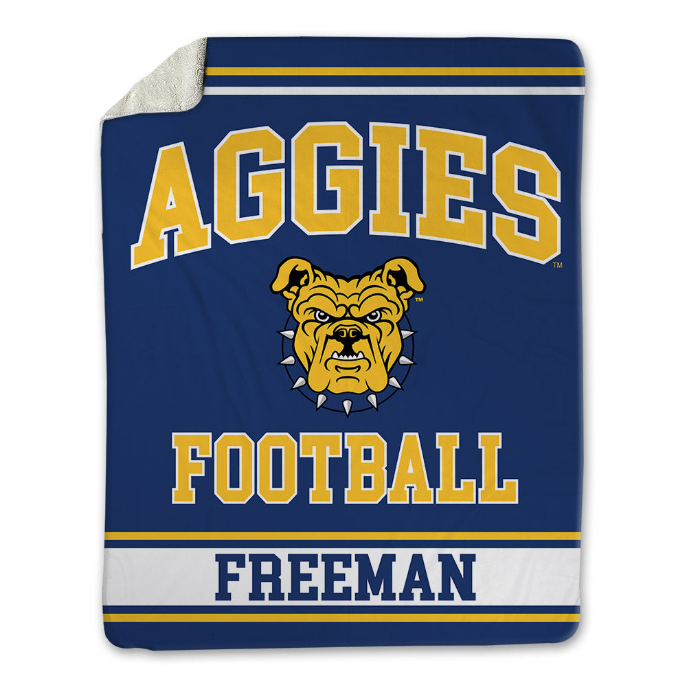 North Carolina A&T - NCAA Football : Jodi Freeman - Blanket-0