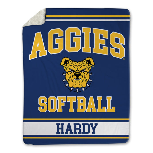 North Carolina A&T - NCAA Softball : Lauren Hardy - Blanket-0