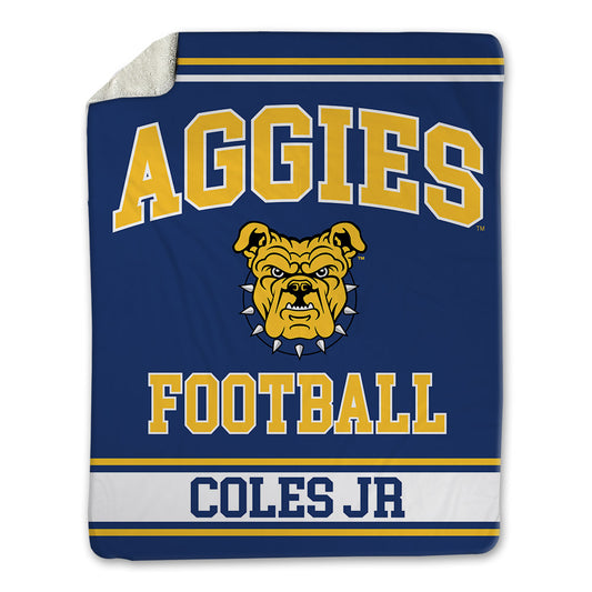 North Carolina A&T - NCAA Football : Daniel Coles Jr - Blanket-0