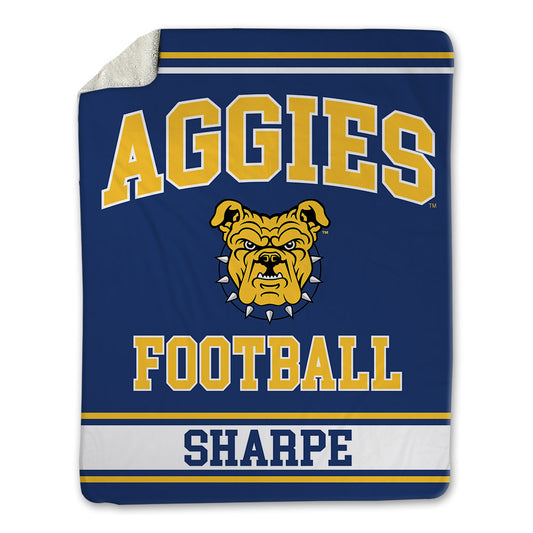 North Carolina A&T - NCAA Football : Korion Sharpe - Blanket-0