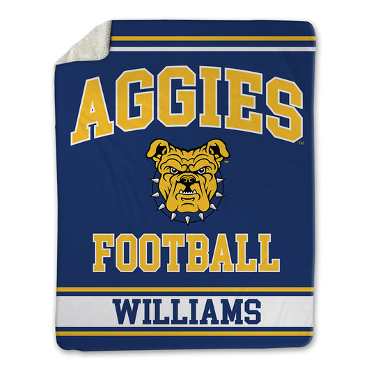 North Carolina A&T - NCAA Football : Jayden Williams - Blanket-0