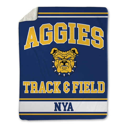 North Carolina A&T - NCAA Men's Track & Field : Brandon Nya - Blanket-0