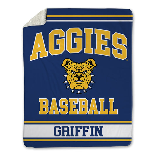 North Carolina A&T - NCAA Baseball : Mekai Griffin - Blanket-0