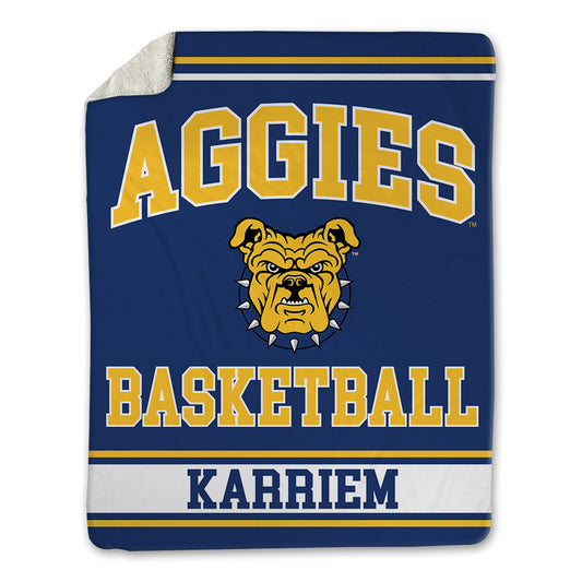 North Carolina A&T - NCAA Women's Basketball : Anaya Karriem - Blanket-0