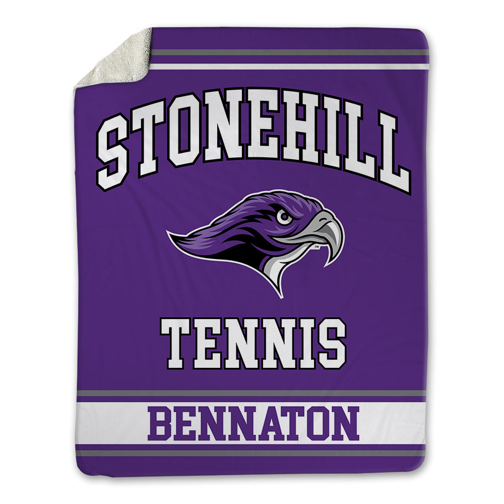Stonehill - NCAA Men's Tennis : Guillermo Bennaton - Blanket-0