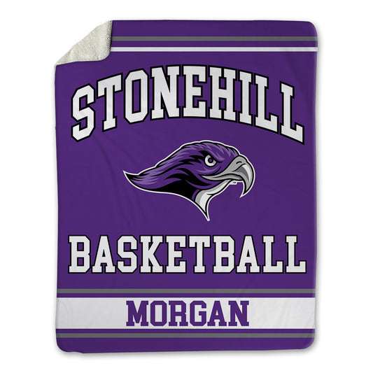 Stonehill - NCAA Men's Basketball : Joshua Morgan - Blanket-0