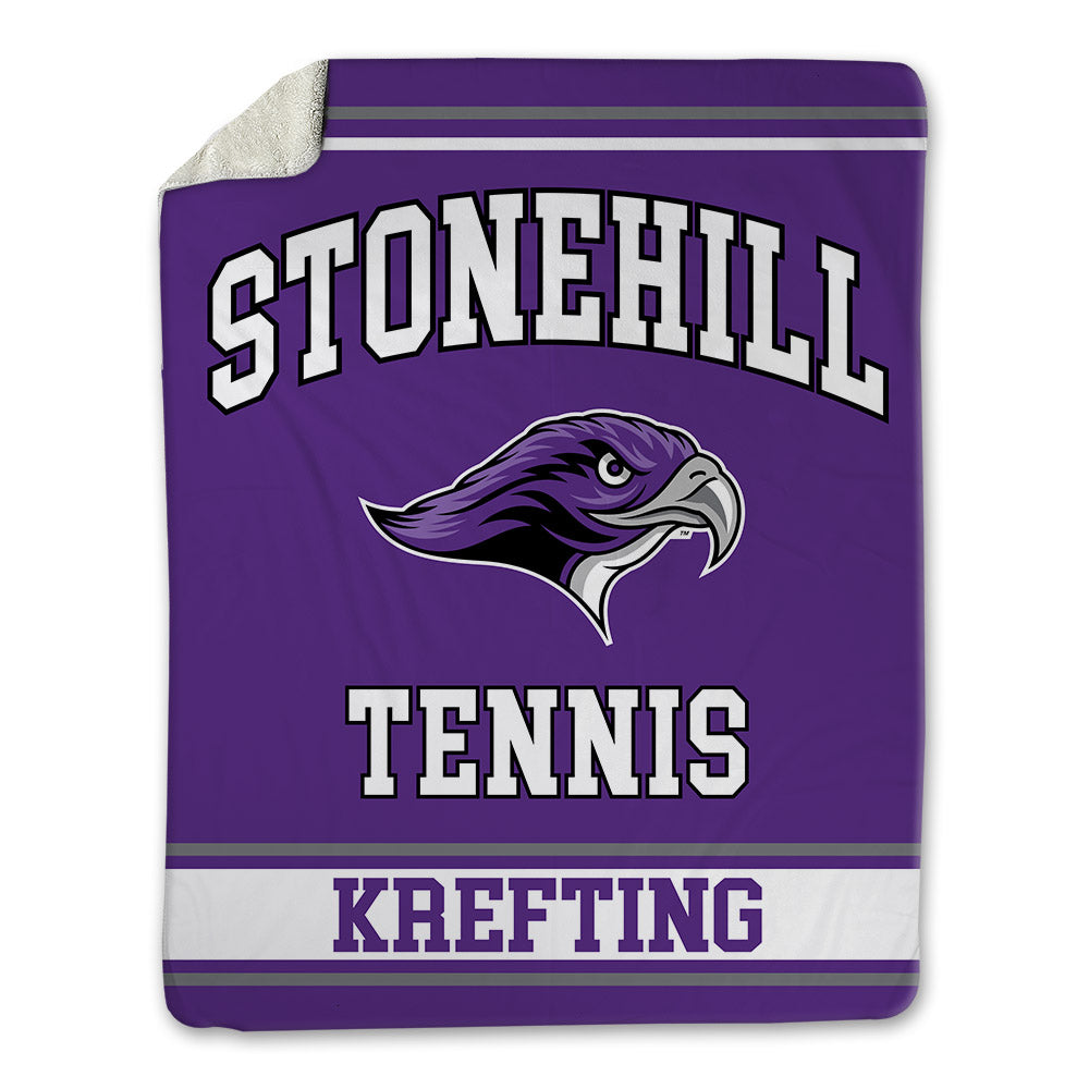 Stonehill - NCAA Men's Tennis : Jacob Wilhelm Krefting - Blanket-0