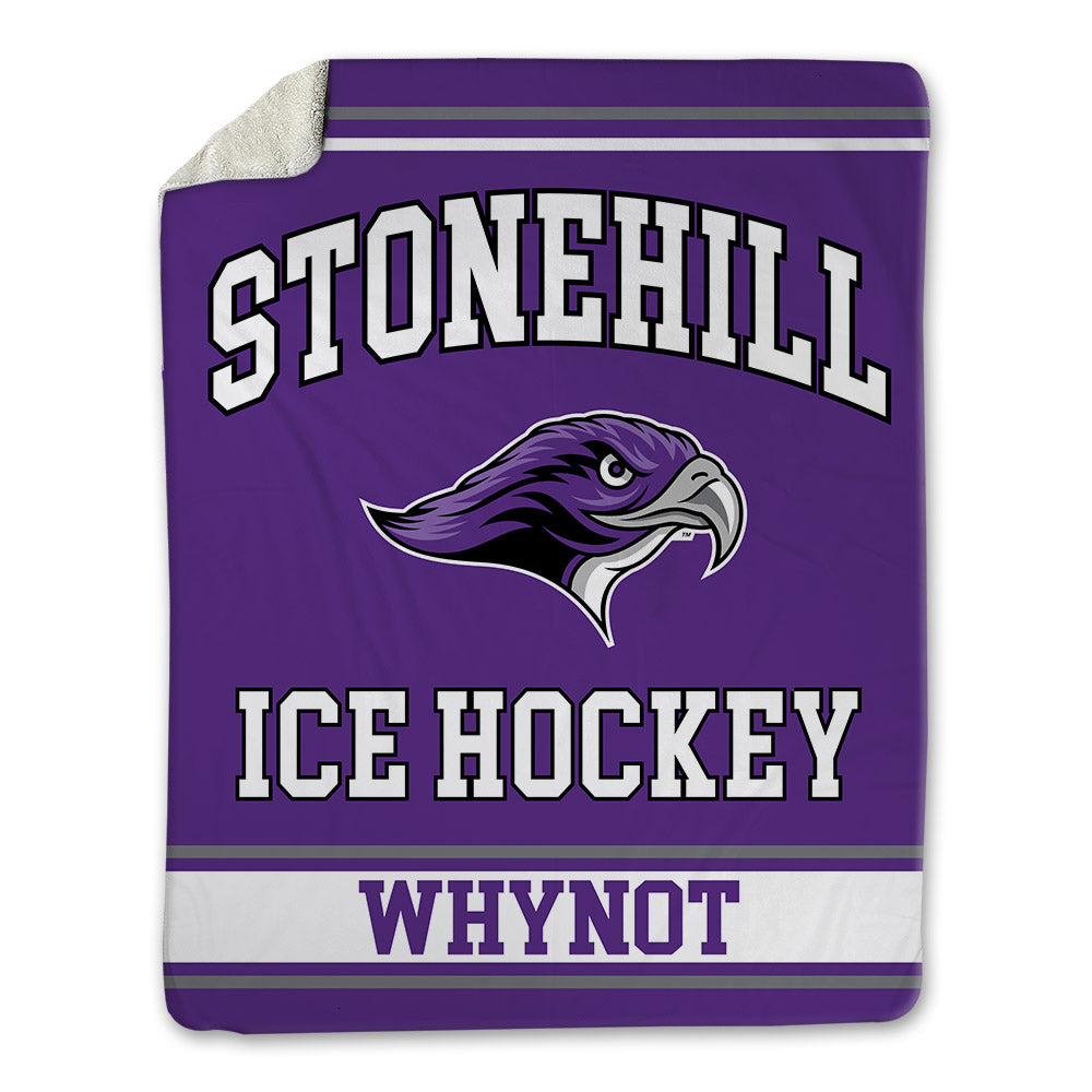 Stonehill - NCAA Women's Ice Hockey : Reagan Whynot - Blanket-0