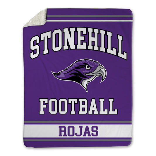 Stonehill - NCAA Football : Christian Rojas - Blanket-0
