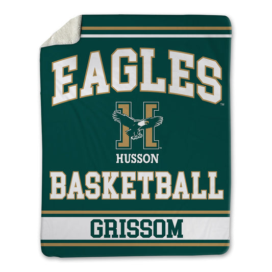 Husson - NCAA Men's Basketball : Jeremiah Grissom - Blanket-0