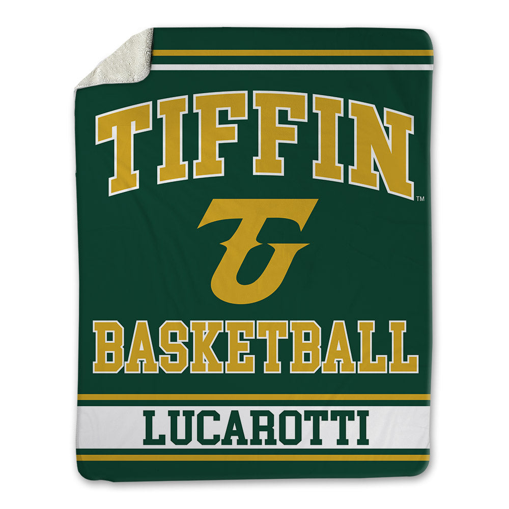 Tiffin - NCAA Men's Basketball : Michael Lucarotti - Blanket-0