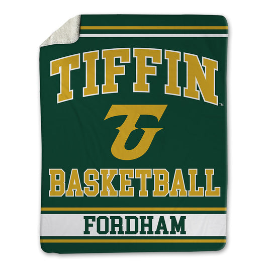 Tiffin - NCAA Men's Basketball : Allen Fordham - Blanket-0