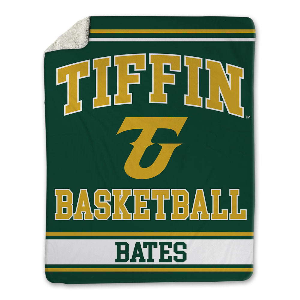 Tiffin - NCAA Men's Basketball : Caleb Bates - Blanket-0