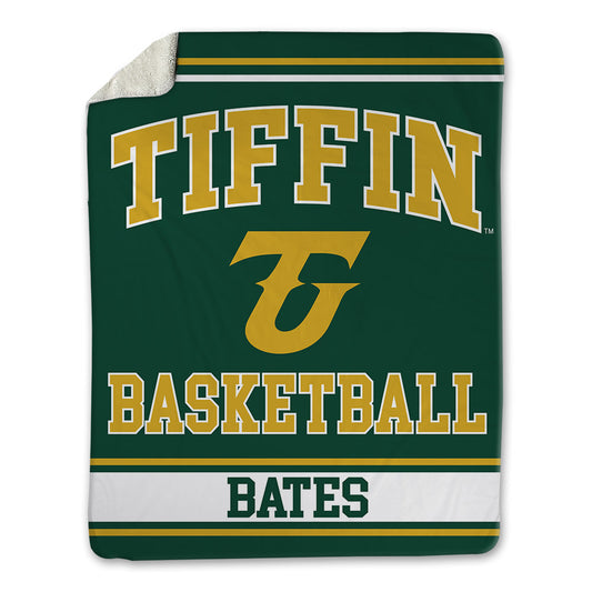 Tiffin - NCAA Men's Basketball : Caleb Bates - Blanket-0