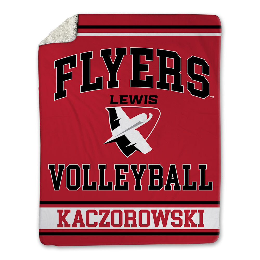 Lewis - NCAA Women's Volleyball : Rachel Kaczorowski - Blanket-0