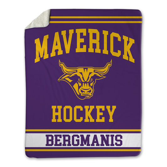 Minn. St. - NCAA Men's Ice Hockey : Ralfs Bergmanis - Blanket-0