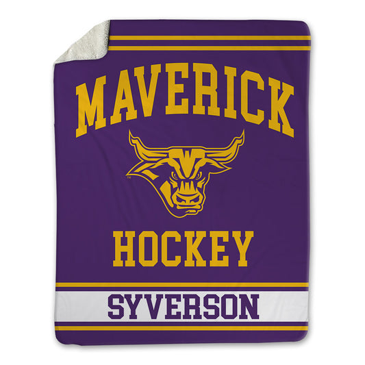 Minn. St. - NCAA Men's Ice Hockey : Matthew Syverson - Blanket-0