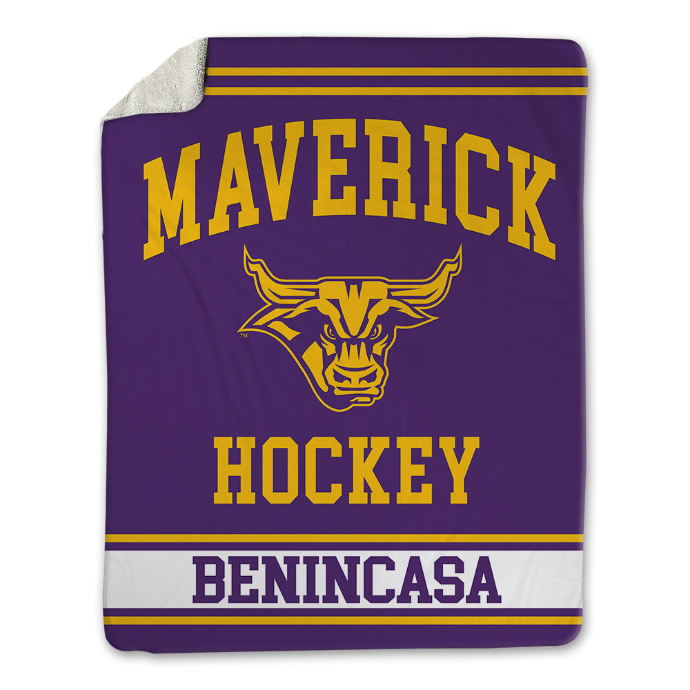Minn. St. - NCAA Men's Ice Hockey : Luigi Benincasa - Blanket-0