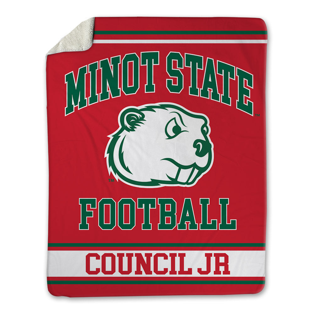 Minot State - NCAA Football : Marcus Council Jr - Blanket-0