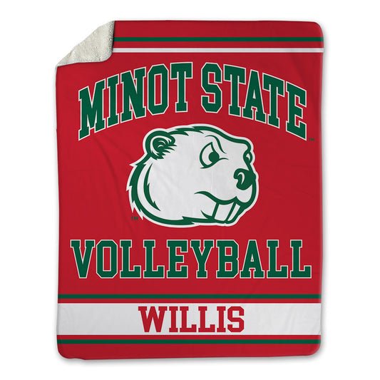 Minot State - NCAA Women's Volleyball : Emily Willis - Blanket-0