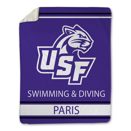 Sioux Falls - NCAA Women's Swimming & Diving : Irene Paris - Blanket-0