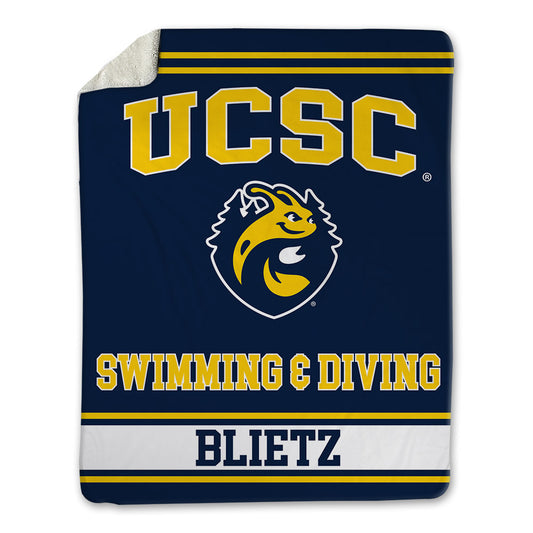 UCSC - NCAA Men's Swimming & Diving : Dylan Blietz - Blanket-0