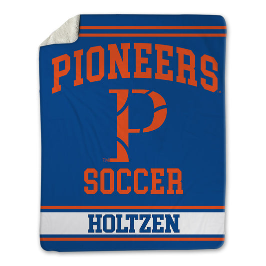 UW Platteville - NCAA Men's Soccer : Liam Holtzen - Blanket-0