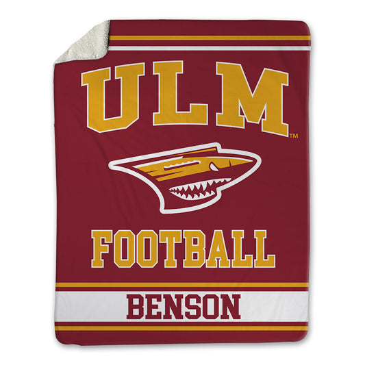 ULM - NCAA Football : Duke Benson - Blanket-0
