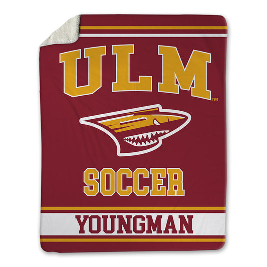 ULM - NCAA Women's Soccer : Sophia Youngman - Blanket-0