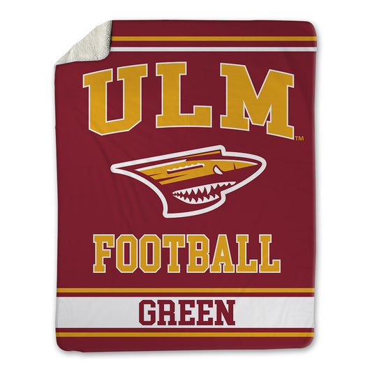 ULM - NCAA Football : Nate Green - Blanket-0