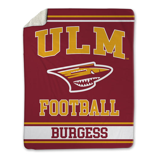 ULM - NCAA Football : Trevion Burgess - Blanket-0
