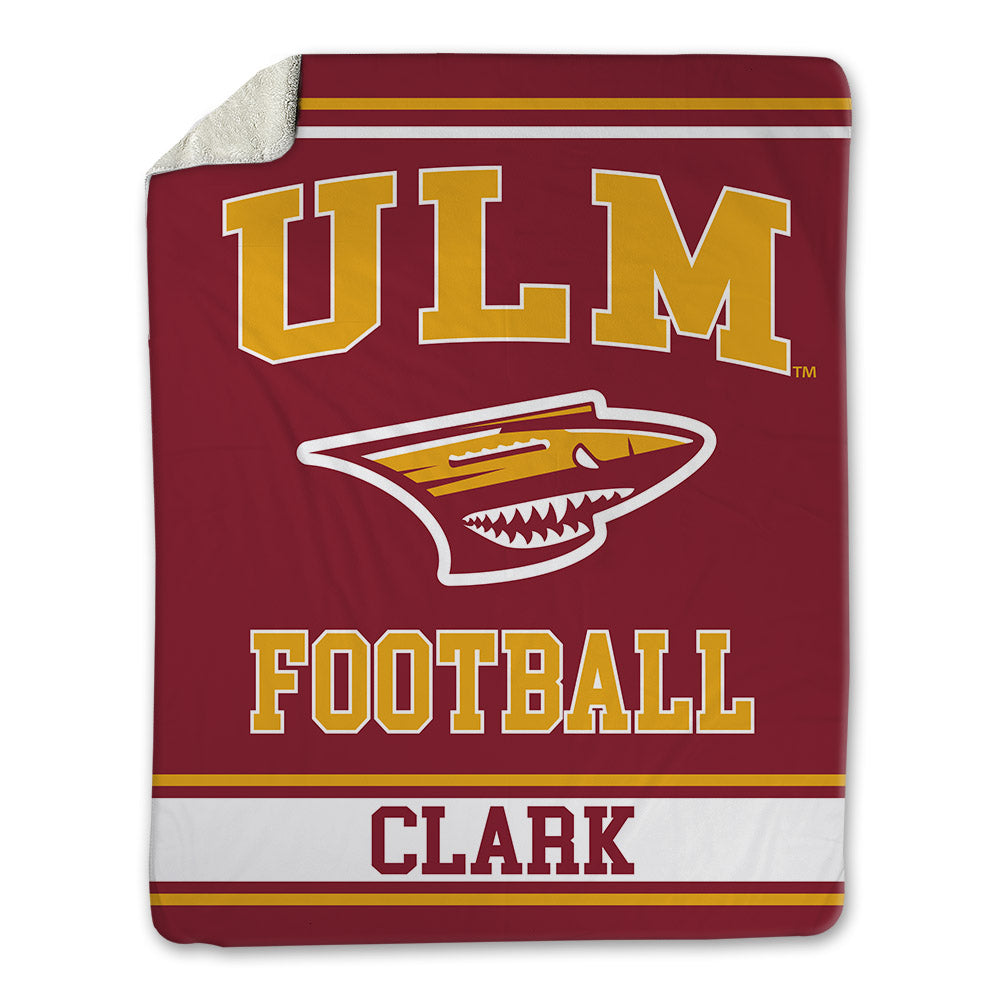 ULM - NCAA Football : Fred Clark - Blanket-0