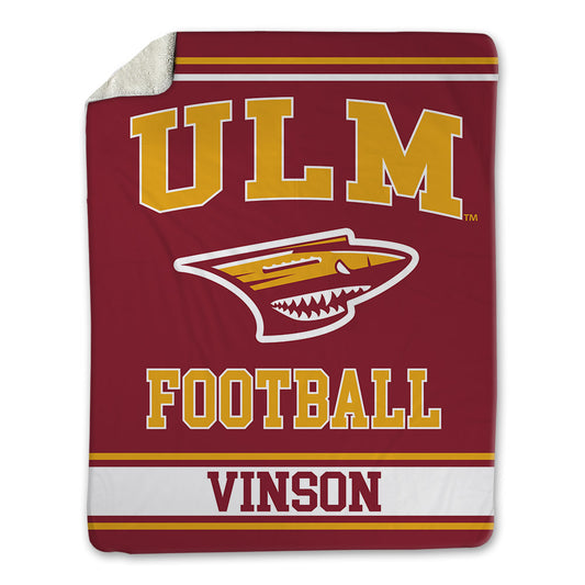 ULM - NCAA Football : Aj Vinson - Blanket-0