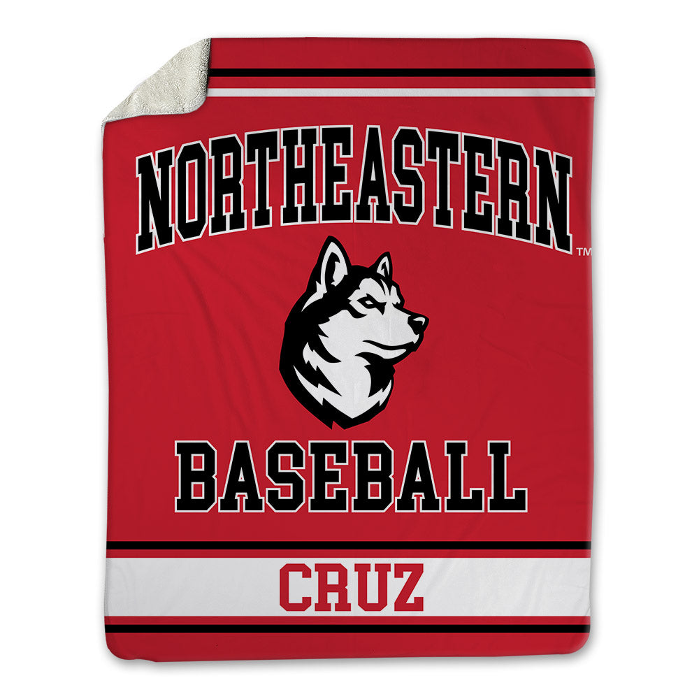 Northeastern - NCAA Baseball : Angel Cruz - Blanket-0