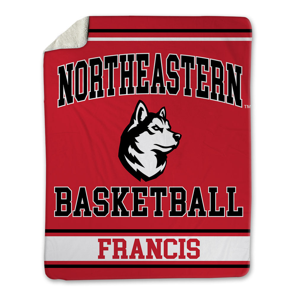 Northeastern - NCAA Men's Basketball : Tyler Francis - Blanket-0