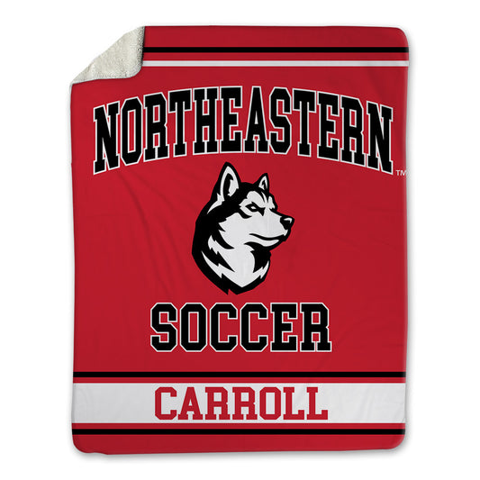 Northeastern - NCAA Men's Soccer : Asiah Carroll - Blanket-0