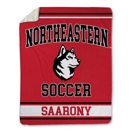 Northeastern - NCAA Men's Soccer : Shai Saarony - Blanket-0