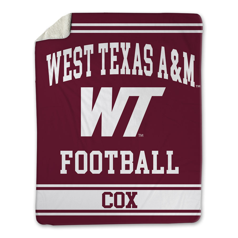 WTAMU - NCAA Football : Drew Cox - Blanket-0