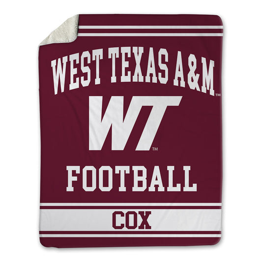 WTAMU - NCAA Football : Drew Cox - Blanket-0