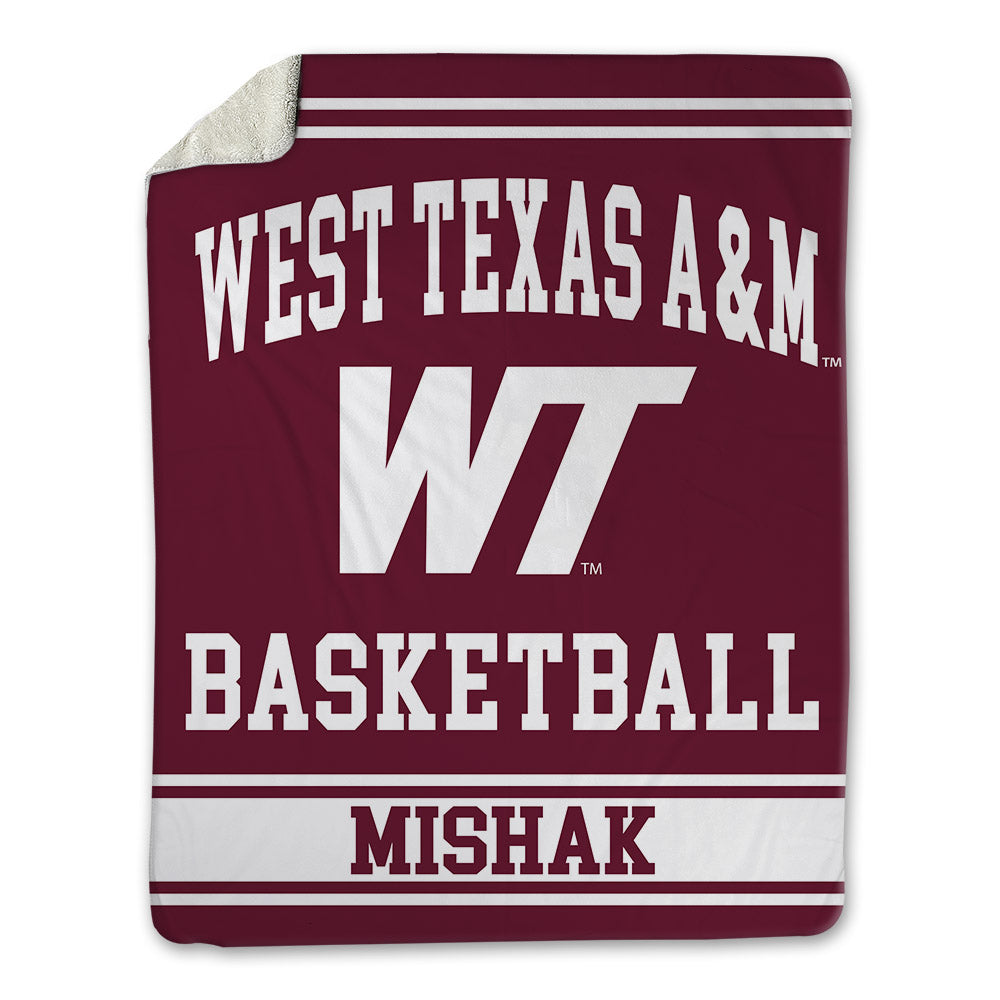 WTAMU - NCAA Men's Basketball : Brock Mishak - Blanket-0