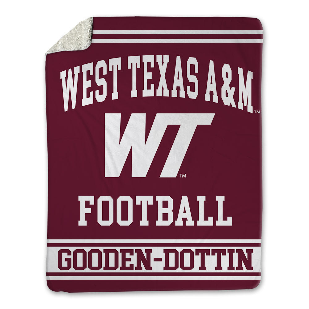 WTAMU - NCAA Football : Alijah Gooden-Dottin - Blanket-0