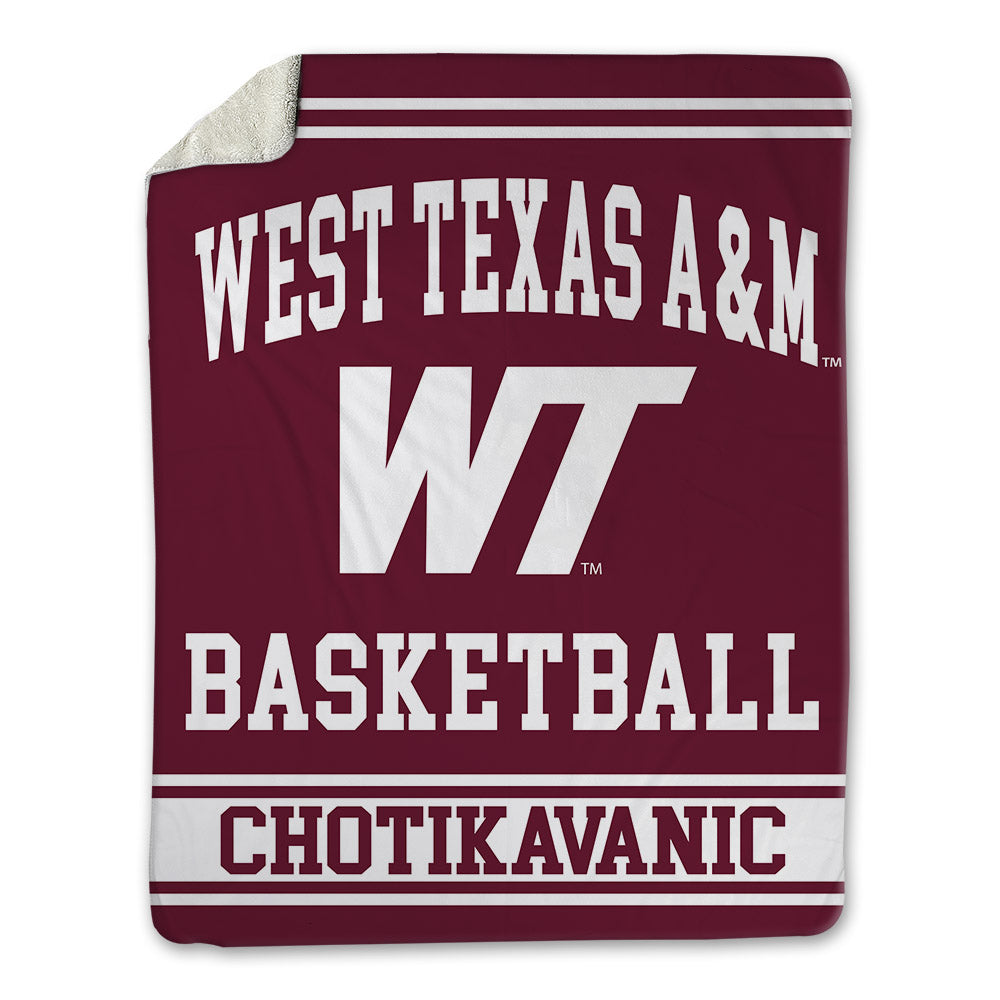 WTAMU - NCAA Men's Basketball : Narit Chotikavanic - Blanket-0