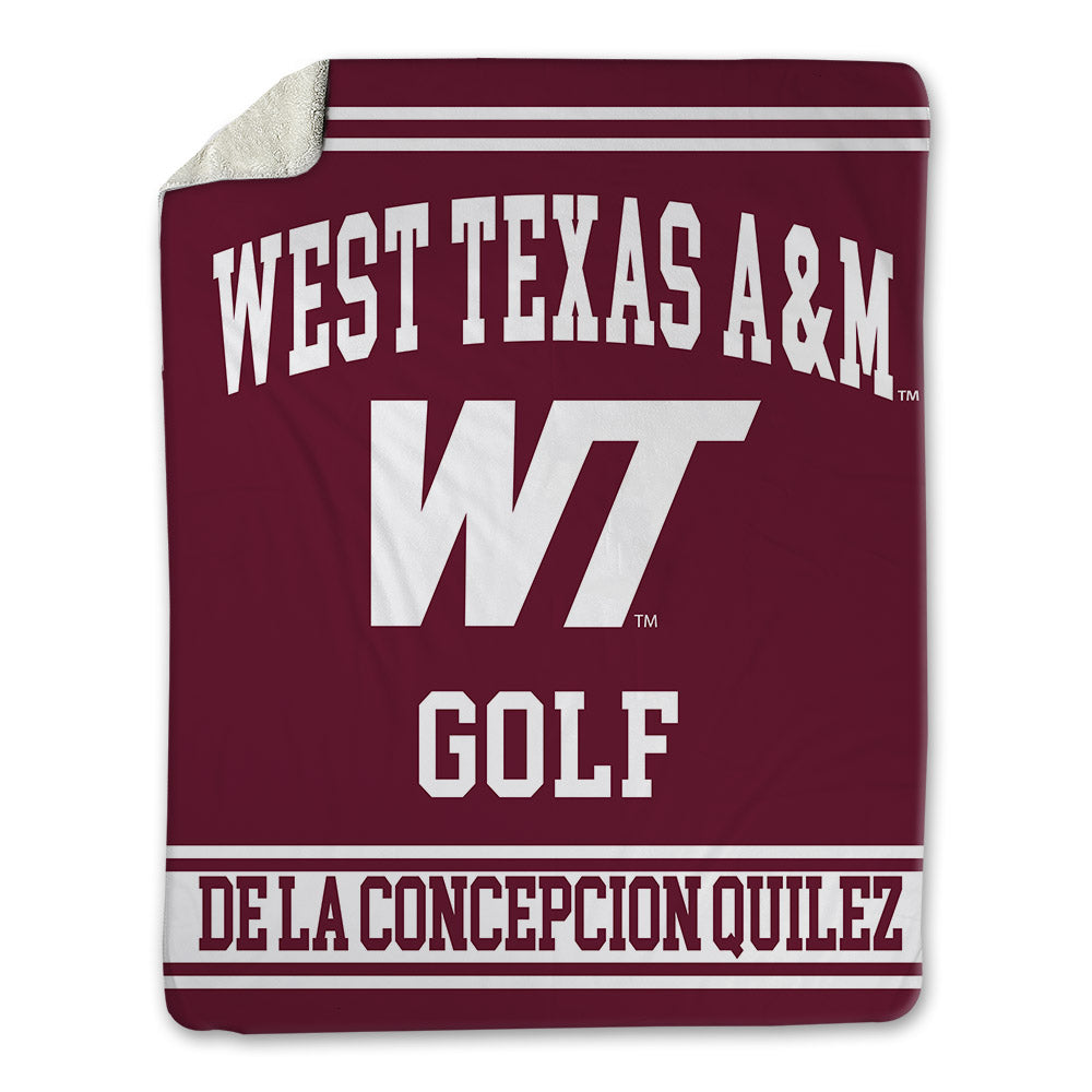 WTAMU - NCAA Men's Golf : Jorge De La Concepcion Quilez - Blanket-0