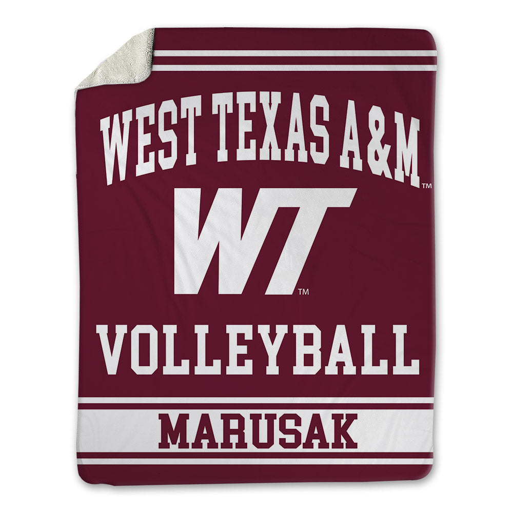 WTAMU - NCAA Women's Volleyball : Currie Marusak - Blanket-0