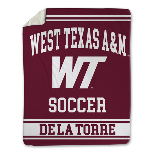 WTAMU - NCAA Men's Soccer : Antonio De La Torre - Blanket-0