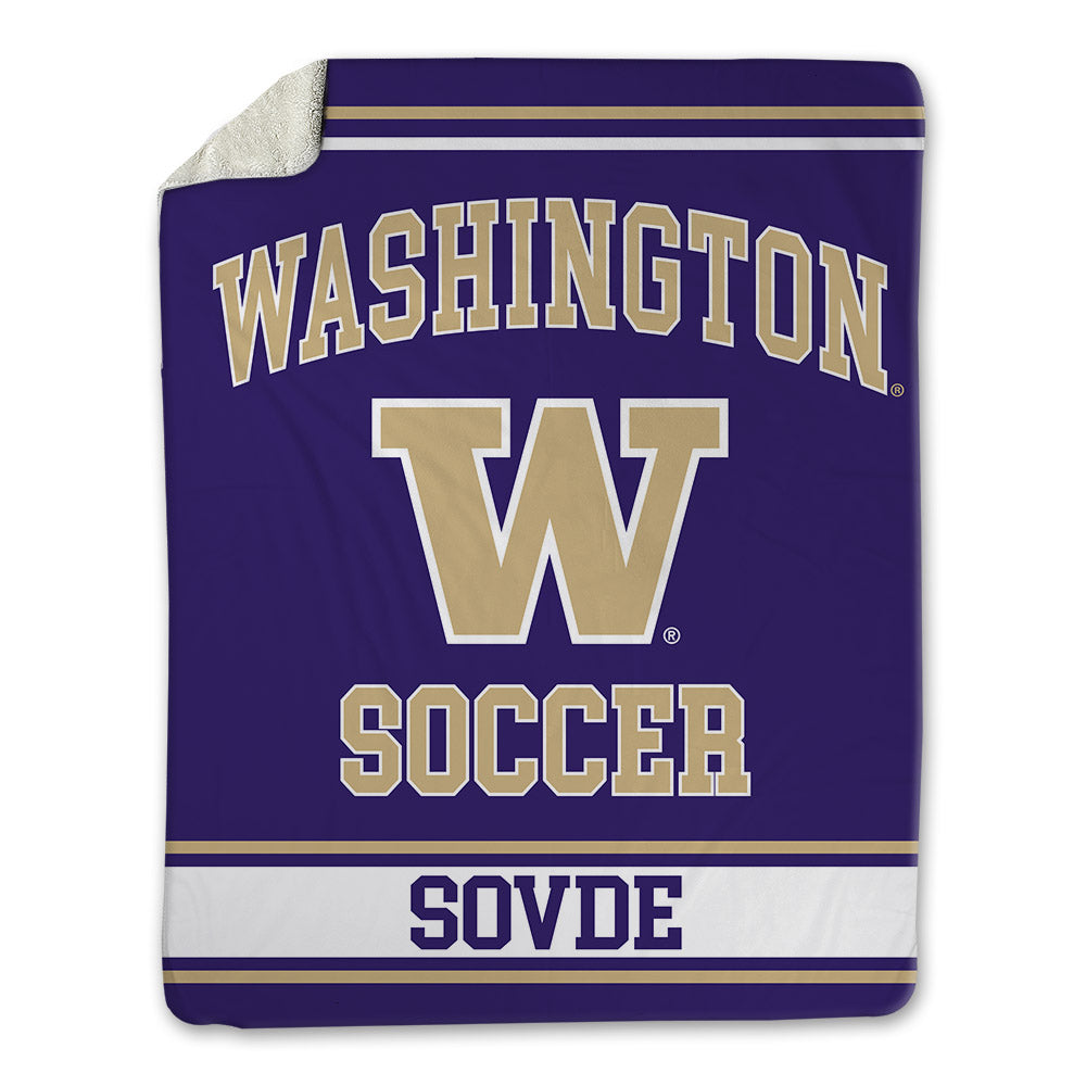 Washington - NCAA Men's Soccer : Chad Sovde - Blanket-0