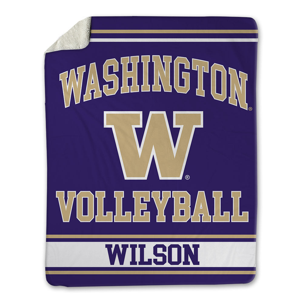 Washington - NCAA Women's Volleyball : Molly Wilson - Blanket-0