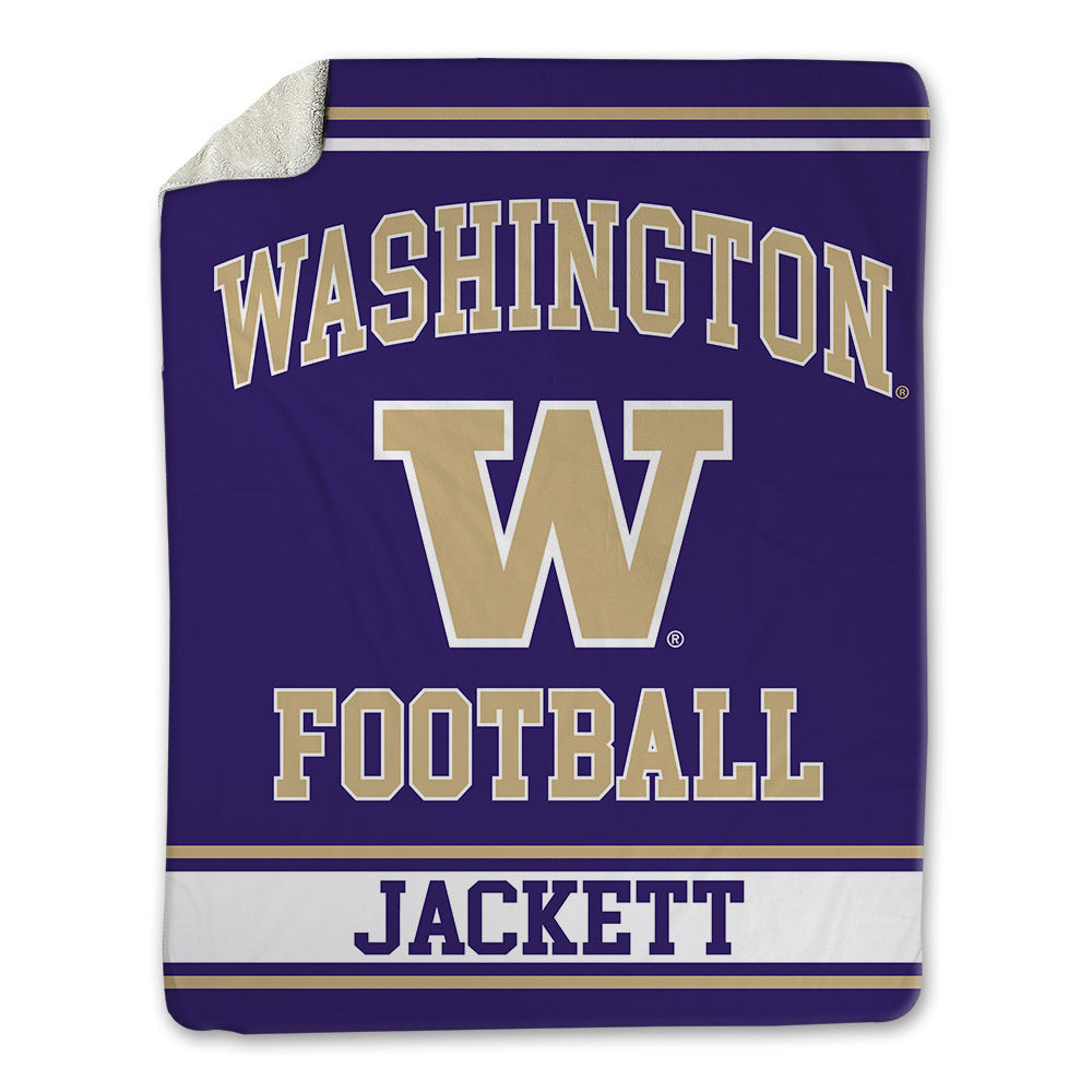 Washington - NCAA Football : Elishah Jackett - Blanket-0